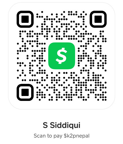 CashApp QR Code — Scan to pay $k2pnepal